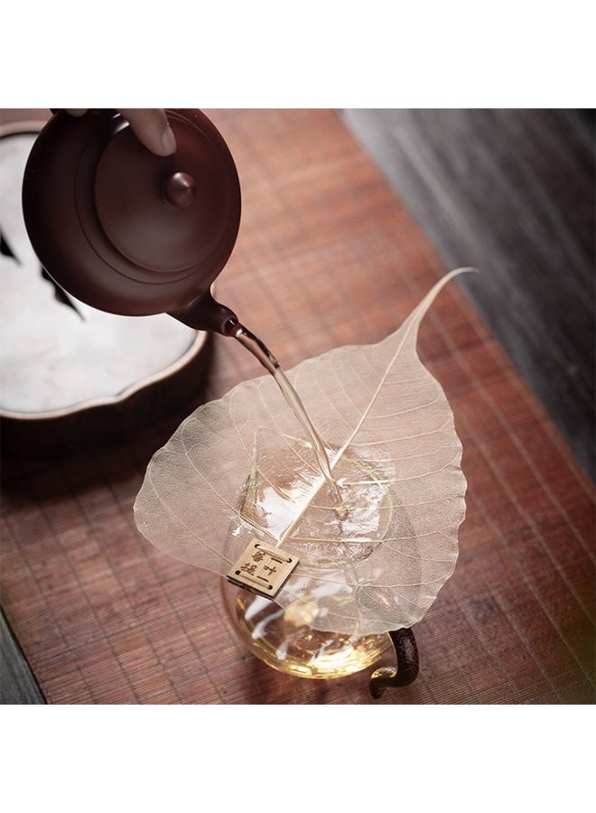 5-pieces Unique Natural Leaf Shape Tea Infuser for Loose Tea Vintage Creative Tea Strainers for Black Tea, Rooibos etc Multifunction Bookmark - Image 1