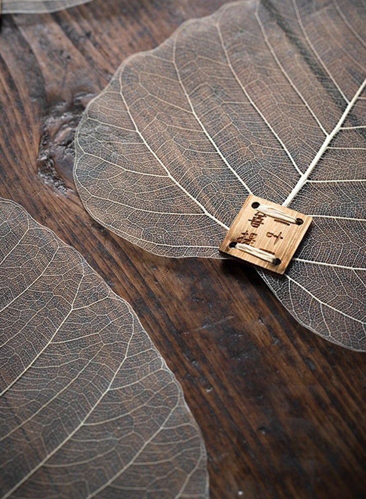 5-pieces Unique Natural Leaf Shape Tea Infuser for Loose Tea Vintage Creative Tea Strainers for Black Tea, Rooibos etc Multifunction Bookmark - Image 2