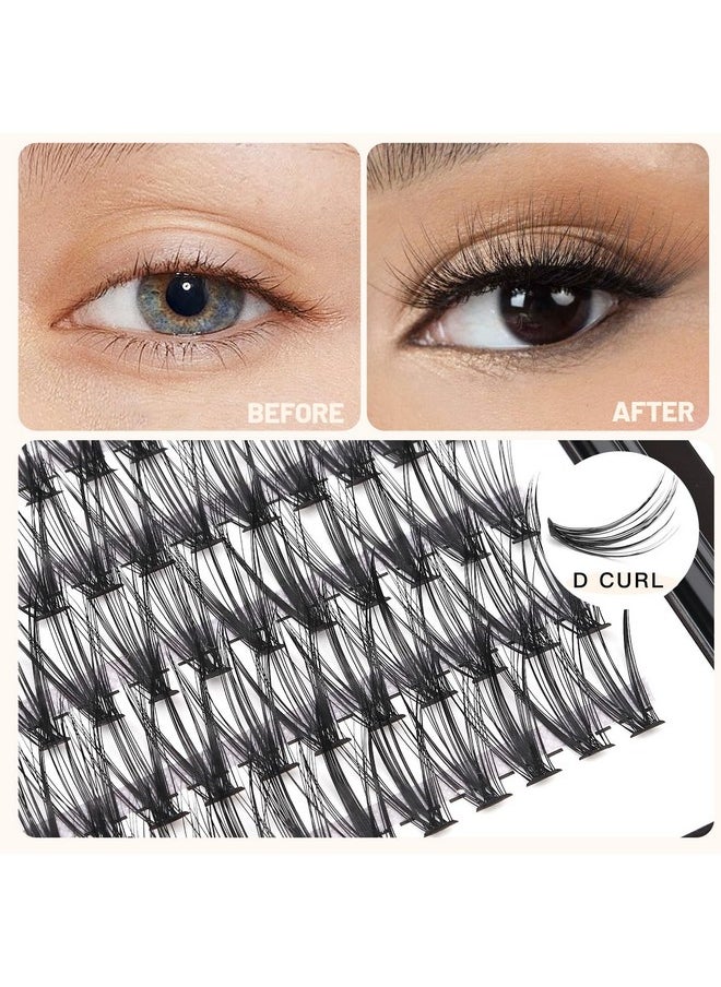 Bodermincer D Curl 10D/20D/30D Clusters Lashes 8-22Mm To Choose Natural Lash Clusters Eyelash Extension Soft Lashes Individual Eyelashes (20D-0.07-D Curl -18Mm)  - Image 3