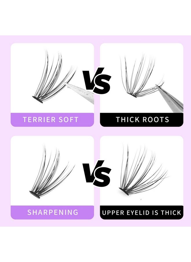 Bodermincer D Curl 10D/20D/30D Clusters Lashes 8-22Mm To Choose Natural Lash Clusters Eyelash Extension Soft Lashes Individual Eyelashes (20D-0.07-D Curl -18Mm)  - Image 4