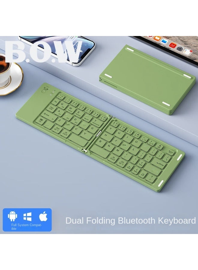 B.O.W Foldable Bluetooth Keyboard Wireless Silent For Women Compatible With Apple Ipad Mobile Phone Tablet Laptop - Image 1