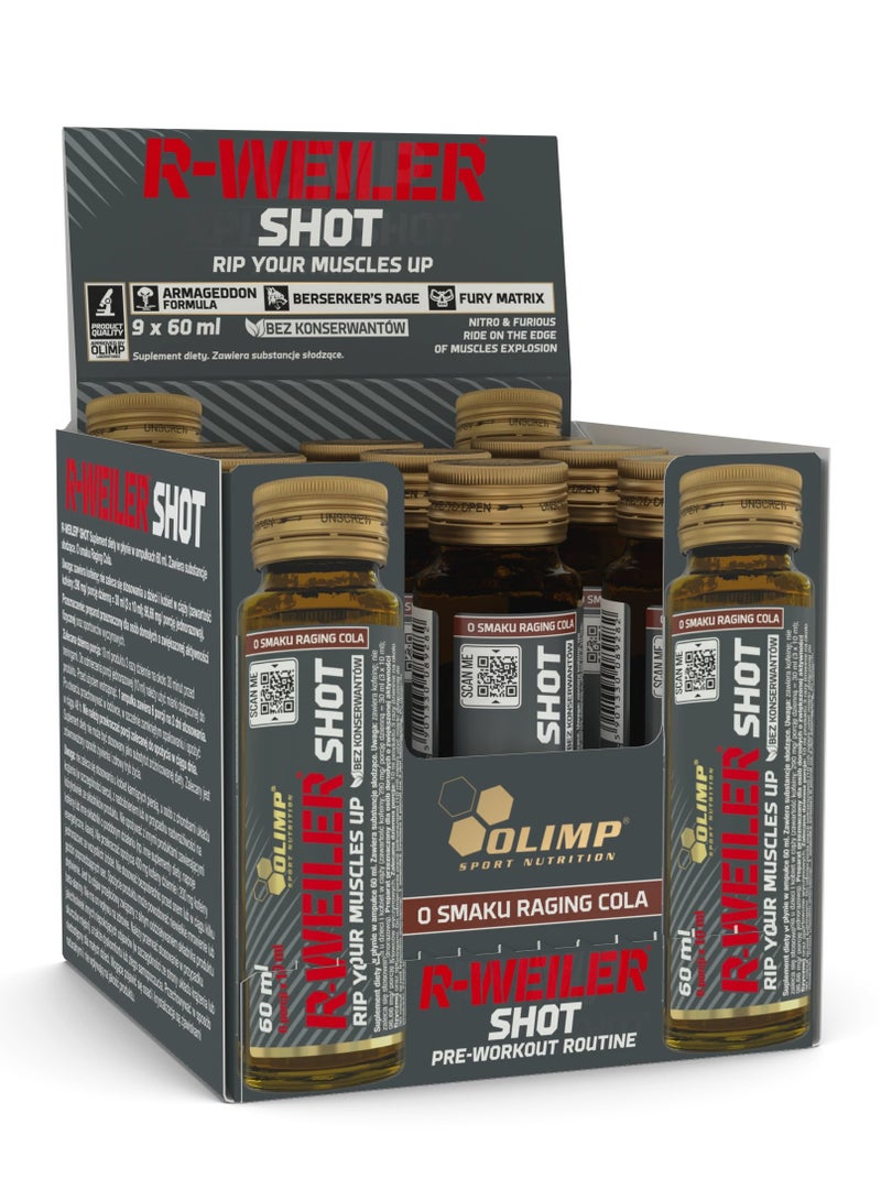أولمب ريد ويلر شوت ماقبل التمرين - كولا - (9 امبولة) - Image 1