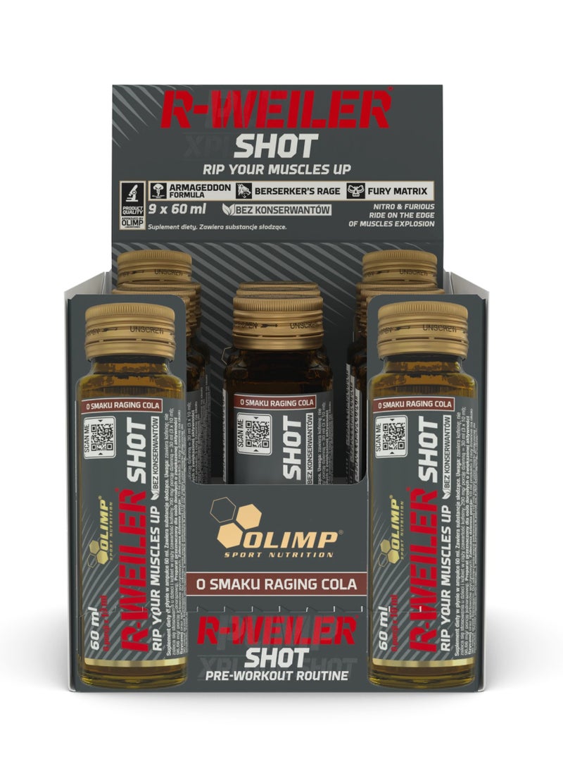 أولمب ريد ويلر شوت ماقبل التمرين - كولا - (9 امبولة) - Image 4