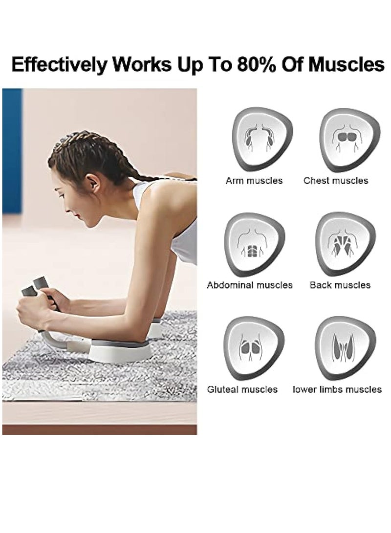 Plank Core Trainer Plank Support Equipment, with Timer ABS Push Up Fitness Board Core Trainer Portable Adjustable Count Exerciser Board Non-Slip Gym Abdominal Muscle Training Kit for Home Gym Office - Image 2