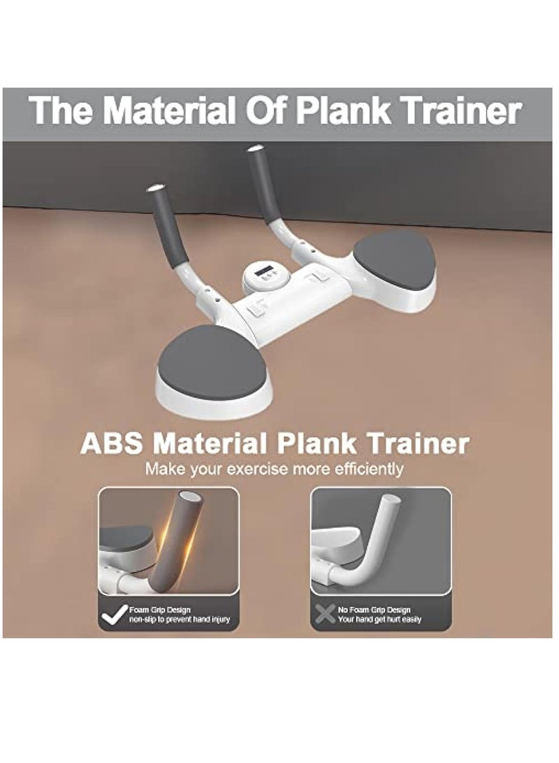 Plank Core Trainer Plank Support Equipment, with Timer ABS Push Up Fitness Board Core Trainer Portable Adjustable Count Exerciser Board Non-Slip Gym Abdominal Muscle Training Kit for Home Gym Office - Image 3
