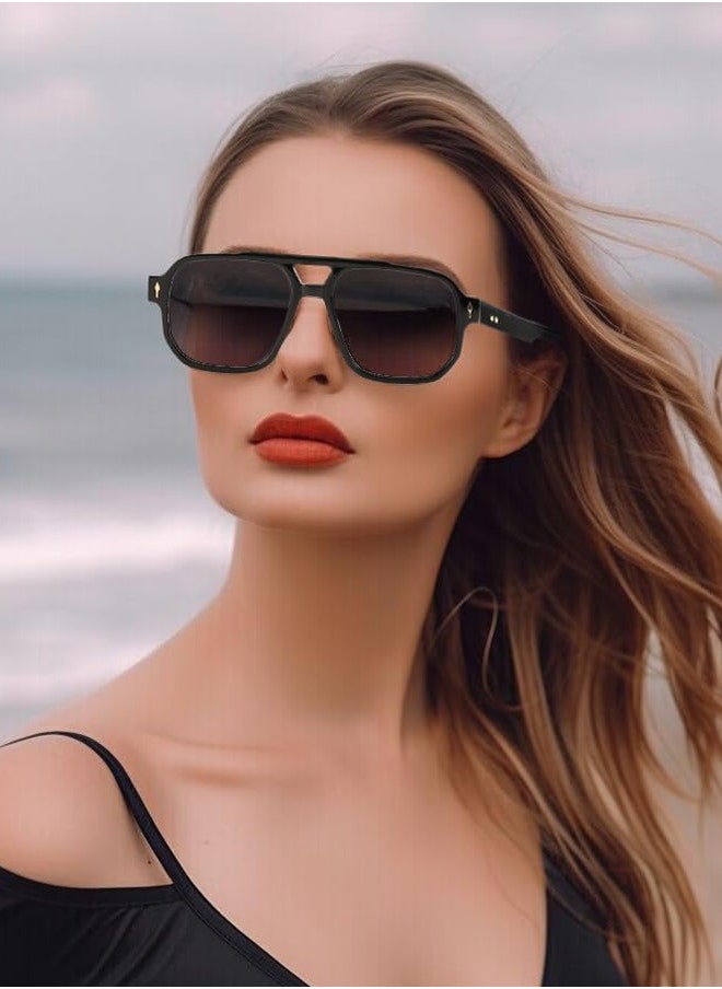 AZorb Sunglasses Men Women Vintage Oversized Square Sun Glassess Ladies Men's Sunglasses Aviator Sunglass Accessories UV400 Protection Shades for Outdoor Driving  - Image 5