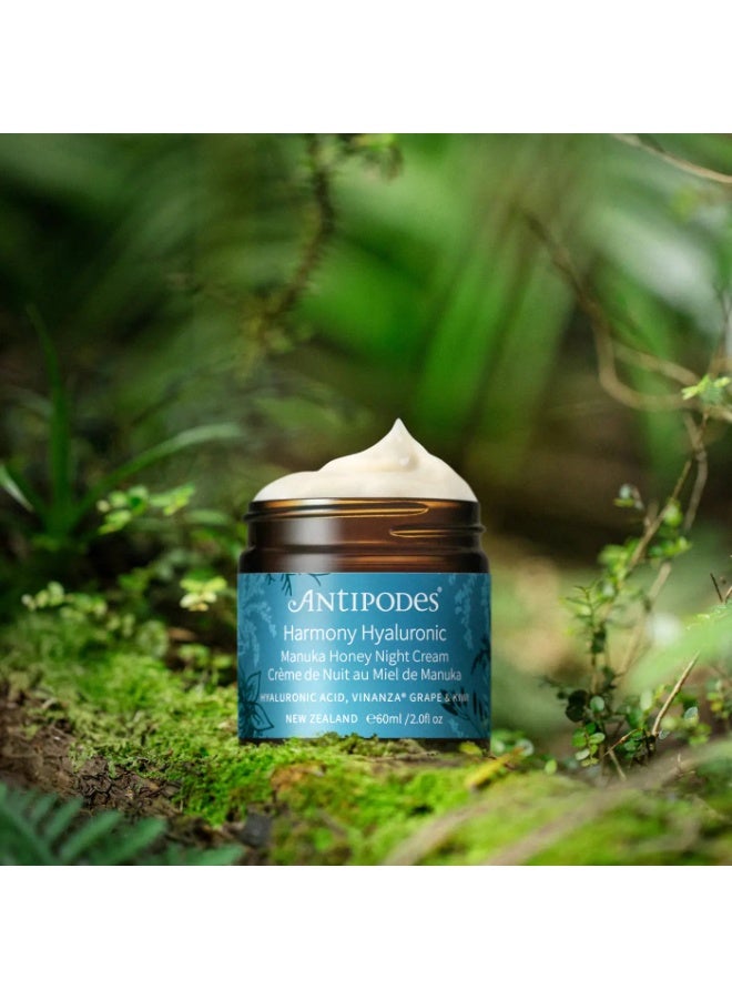 Antipodes Harmony Hyaluronic Manuka Honey Night Cream 60ml - Image 3