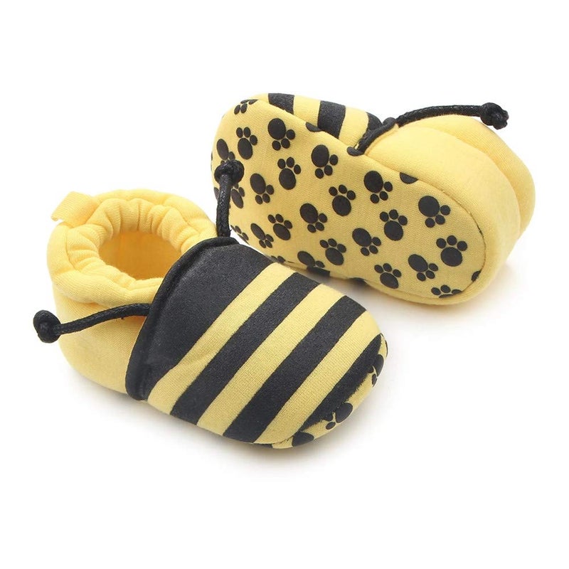 Meckior Save Beautiful Cute Cartoon Infant Unisex Baby Warm Cotton Anti-Slip Soft Sole First Walkers Shoes - Image 3