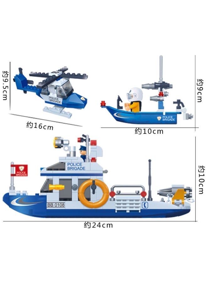 BanBao مجموعة بناء سلسلة الشرطة 418 قطعة - Image 3