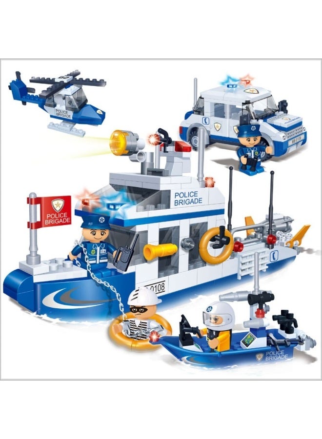 BanBao مجموعة بناء سلسلة الشرطة 418 قطعة - Image 2