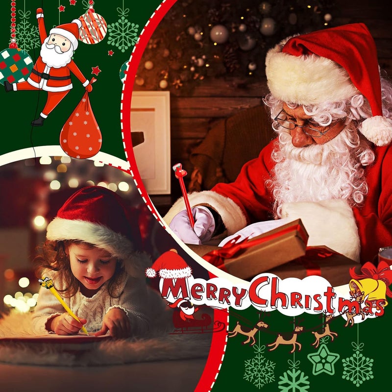 كلاراكو 88 عبوة من أقلام حبر جل عيد الميلاد الكرتونية الجديدة أقلام حبر جاف رجل ثلج رنة سانتا بير شجرة 22 نمطًا من الألعاب هدايا الحفلات هدايا عيد الميلاد لحقائب الهدايا لأعياد الميلاد والمكتب واللوازم المدرسية - Image 5