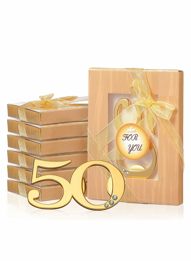 Excefore فتاحات زجاجات صودا عصير فتاحة شرب أدوات مطبخ لم favors حفلة عيد الميلاد الخمسين anniversaries زواج الخمسين هدايا حفلة تذكارات زينة للضيوف هدية زواج 6 قطع - Image 3