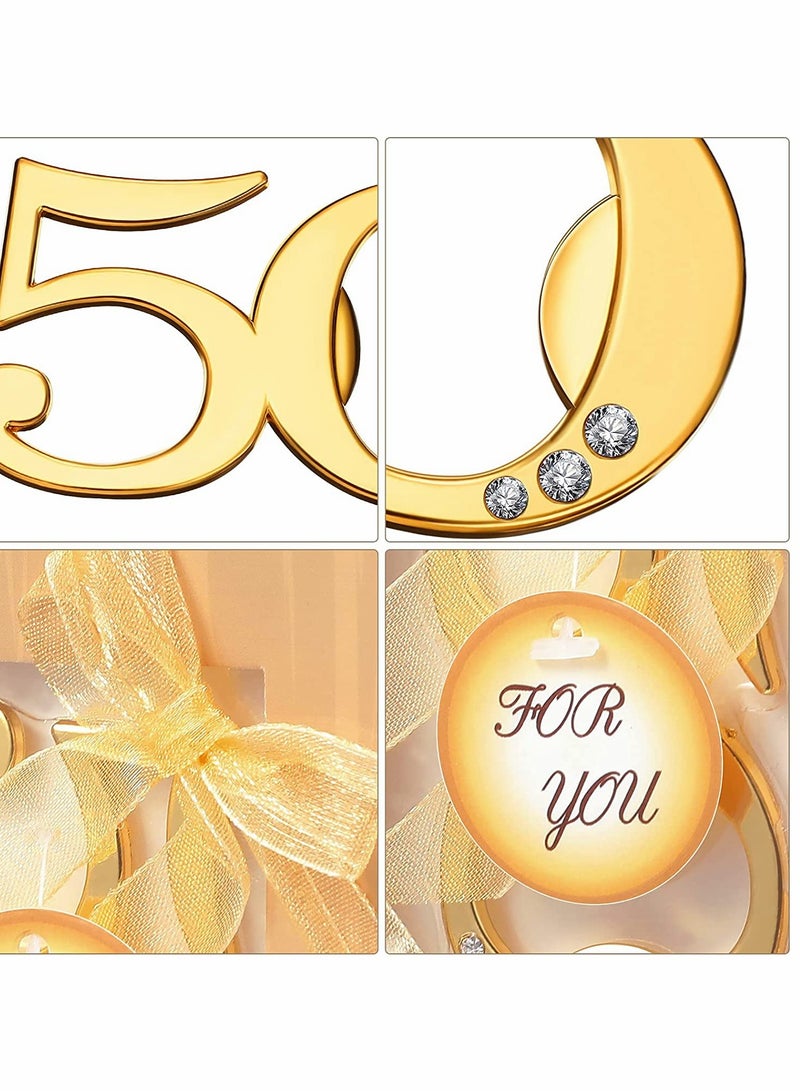 Excefore فتاحات زجاجات صودا عصير فتاحة شرب أدوات مطبخ لم favors حفلة عيد الميلاد الخمسين anniversaries زواج الخمسين هدايا حفلة تذكارات زينة للضيوف هدية زواج 6 قطع - Image 4