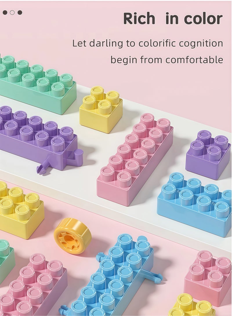 260PCS Building Block Table,Multi-Functional Educational Study Block Table DIY Assembled Educational Toys,for Boys Girls 2 3 4 5-10 Year Old - Image 4