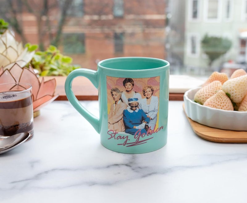 Silver Buffalo The Golden Girls Pint Glass Tumbler and Ceramic Coffee Mug Set  Drinkware For Ice Tea Cocktails Beer - Image 5