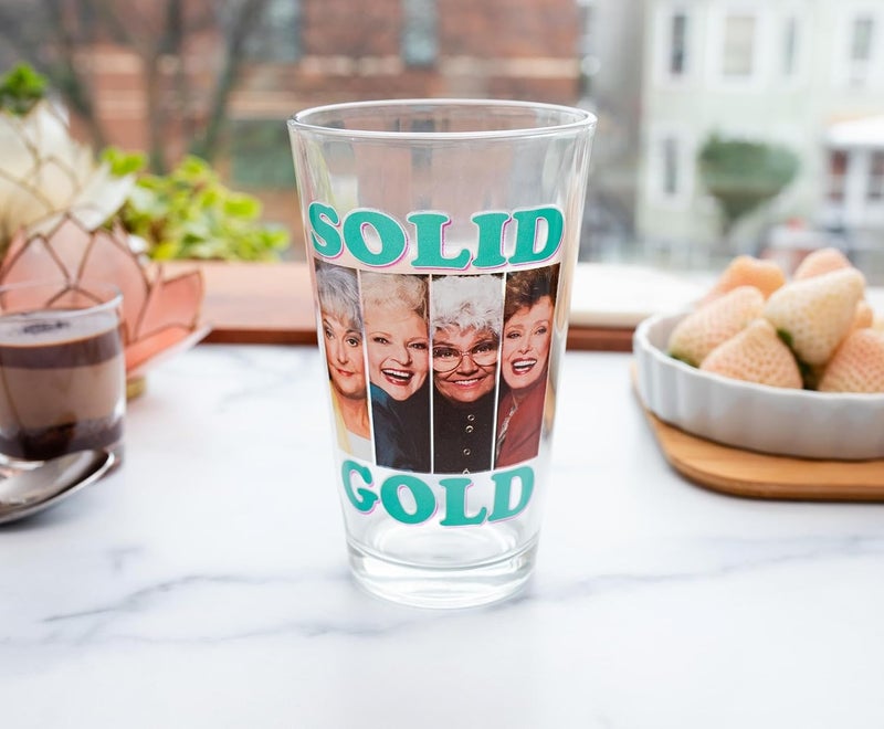 Silver Buffalo The Golden Girls Pint Glass Tumbler and Ceramic Coffee Mug Set  Drinkware For Ice Tea Cocktails Beer - Image 4