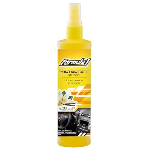 Formula 1 Interior Detailing Protectant Spray, Car Interior Cleaner with Lasting Vanilla Fragrance and UV Protection, Safe for Vinyl, Rubber, Plastic, & Dashboard - 10oz - Image 1