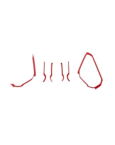 Voodonala Center Console Grab Handle Trim Cover Compatible with Ford Bronco Accessories 2021 2022 2023 2024 Red - Image 1