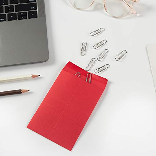 Homtable 100 Pack Small Coin Envelopes Self-Adhesive Kraft Paper Seed Envelopes Mini Parts Small Items Stamps Storage Packets Envelopes for Garden, Office or Wedding Gift (Red, 2.25×3.5 inch) - Image 5