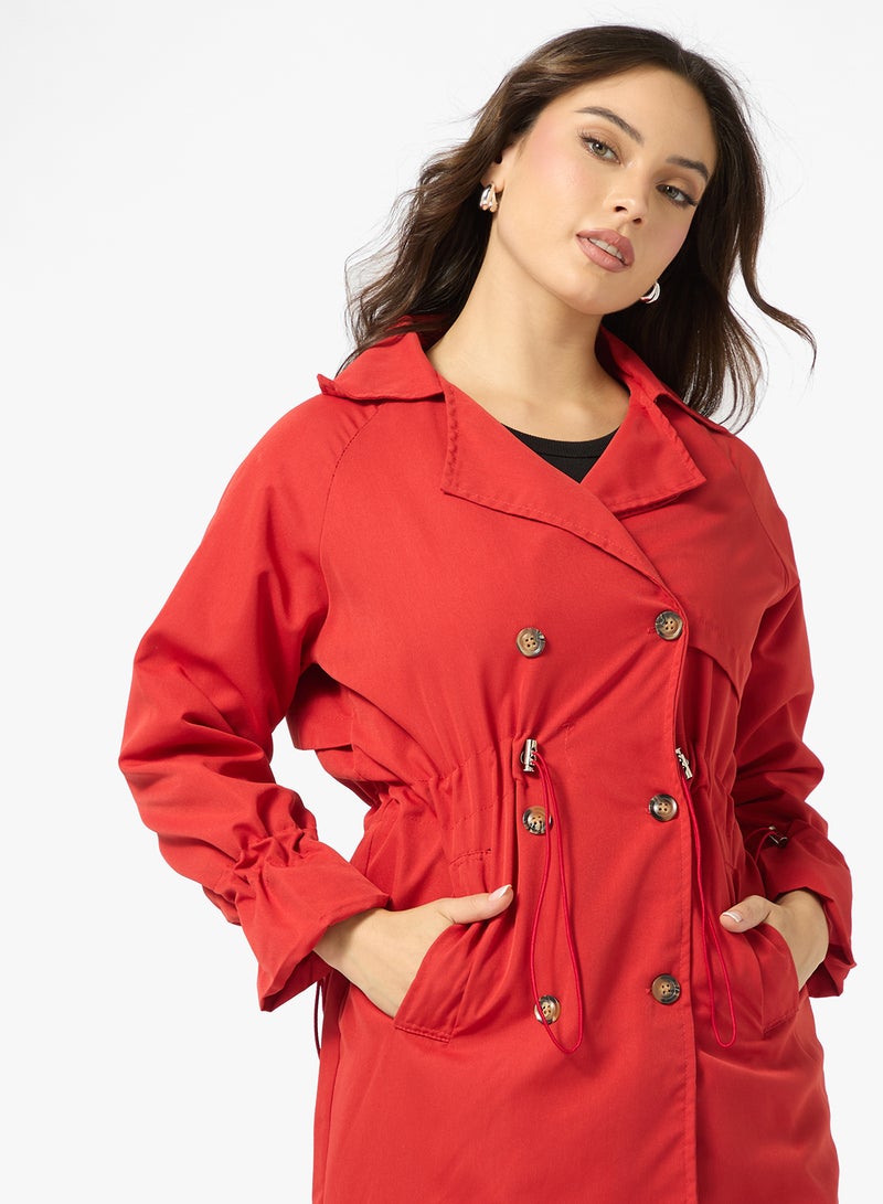 جينجر معطف ترنش منسوج واسع - Image 3