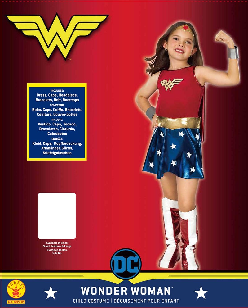 Rubies DC Comics: Wonder Woman Costume for Kids by Rubies, Girl's Medium - Image 2