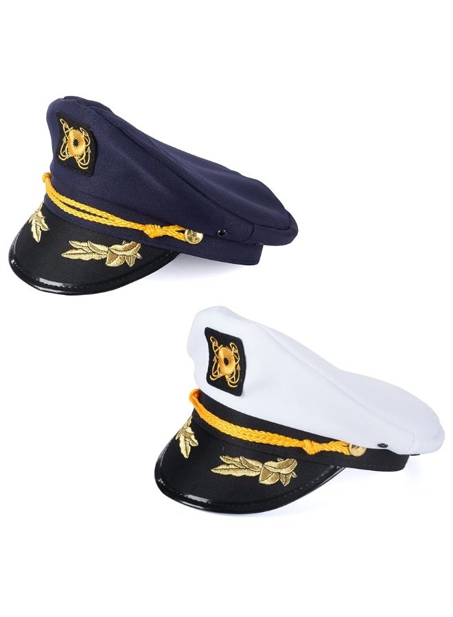 Tigerdoe Sailor Hat - Yacht Captain Hat â€“ Costume Headbands - Mini Hat Headbands - Image 1