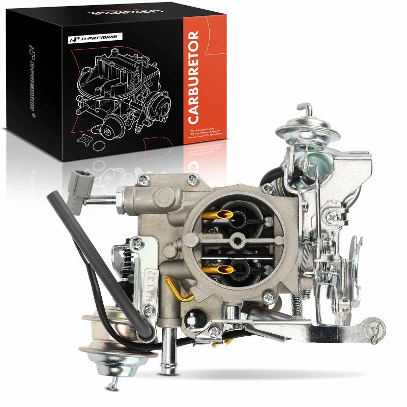 APremium 2 Barrel Carburetor Compatible with Toyota Corolla 19851992 Tercel 19942000 Starlet 19851989 15L 16L 18L Replace 2110011492 Mechanical Choke