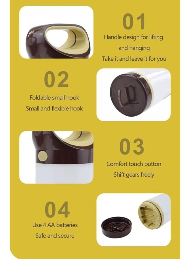 erorex Vitals AE Camping Lantern -Hiking, Hang it Outdoor & Outdoor Adventures, Waterproof ABS Plastic, Portable & Powerful LED Light, 600 Lumens for Tents - Image 2