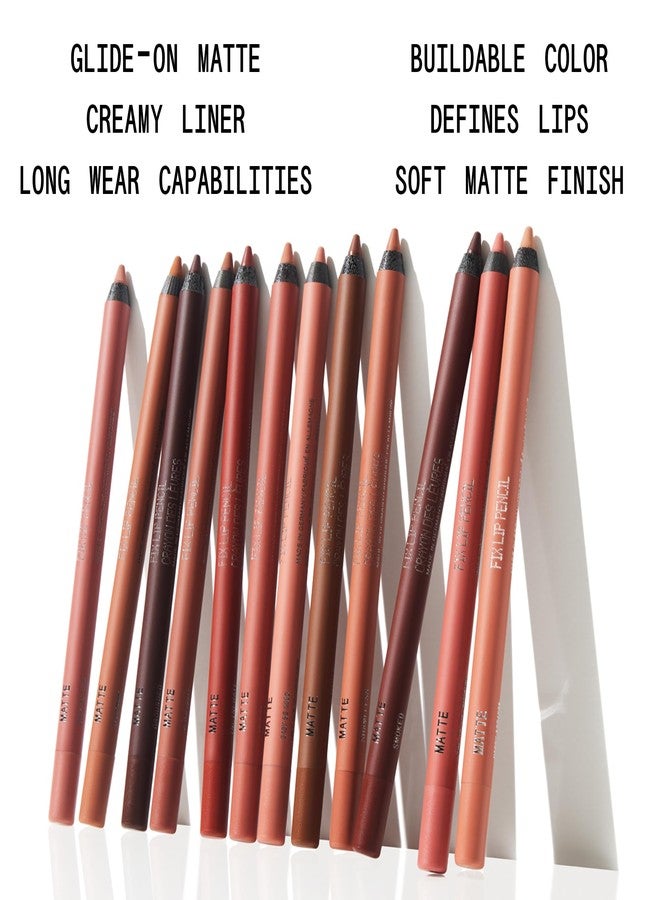 ABOUTFACE about-face Matte Fix Lip Pencil Smoked – Long-Wear, Creamy Matte Lip Liner with Hyaluronic Acid & Vitamins C & E – Vegan, Cruelty-Free, Clean Beauty – 0.042 oz (Plum Brown) - Image 3