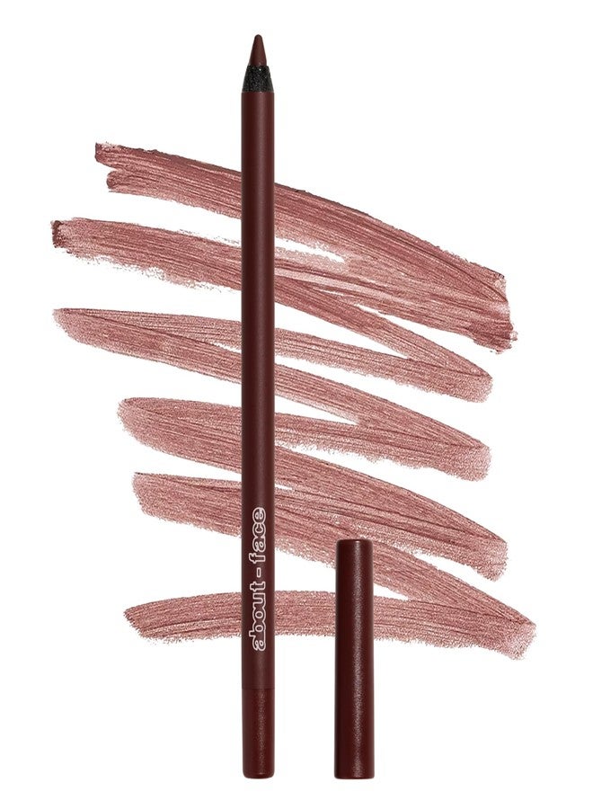 ABOUTFACE about-face Matte Fix Lip Pencil Smoked – Long-Wear, Creamy Matte Lip Liner with Hyaluronic Acid & Vitamins C & E – Vegan, Cruelty-Free, Clean Beauty – 0.042 oz (Plum Brown) - Image 1