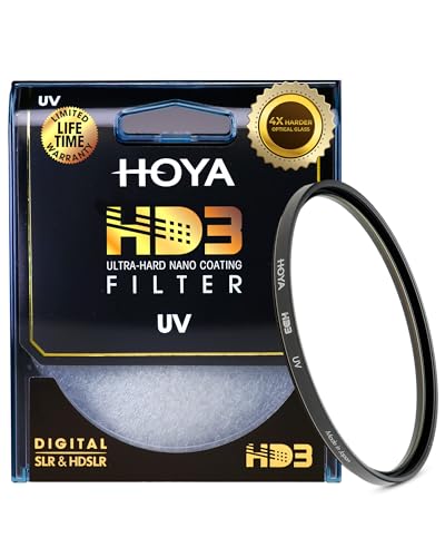 Hoya HD3 67mm UV Protector Filter - Re-Certified for 100MP+ Cameras with Ultra-Hard Nano Coating UV Filter - Stain Resistant, Smudge and Waterproof UV Lens Filter with Aluminum Frame - Image 1