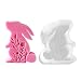 PEVOGON Easter Candle Mold for Candle Making 3D Rabbit Silicone Mold for Resin Casting DIY Plaster Polymer Clay Home Decoration - Image 2