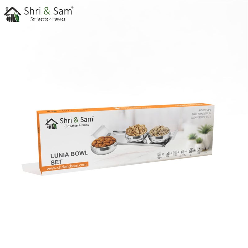 Shri & Sam Shri & Sam Stainless Steel Tray Lunia (Silver)  - Image 4