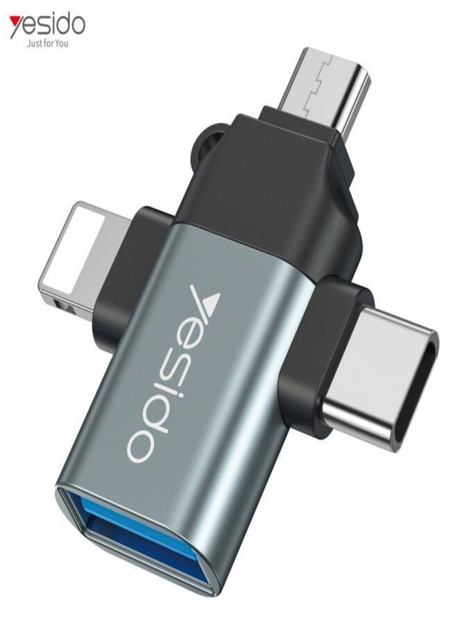 Yesido Yesido GS15 3 In 1 Usb To Type C Micro Lightning Otg Adapter usba Z37FAB8063CB95C0C130CZ
