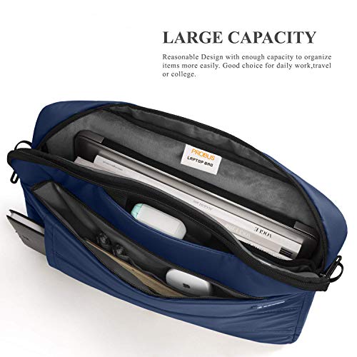 Probus Traveller Business Laptop Sleeve Sling Bag with Shoulder Strap for 13.3/15.6 inch Laptop (Navy Blue, 13.3 Inch) - Image 2