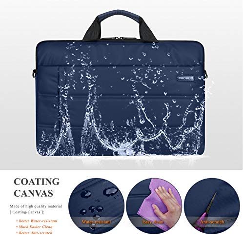 Probus Traveller Business Laptop Sleeve Sling Bag with Shoulder Strap for 13.3/15.6 inch Laptop (Navy Blue, 13.3 Inch) - Image 5