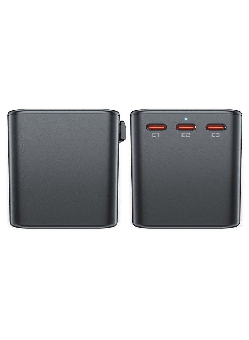 ACEFAST Travel Plug Adapter Universal Plug + 5 Fast Ports 2300W PD 75W GaN Supports Most Fast Charging Protocols (Black) - Image 5