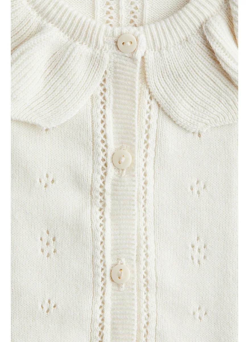 H&M Pointelle-Knit Cardigan