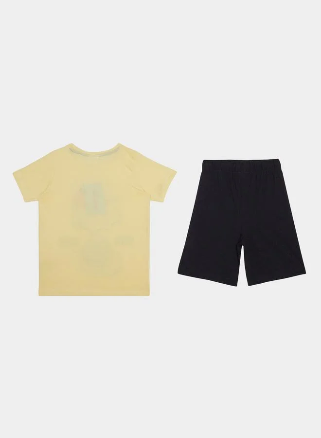 Styli Boys Snoopy Printed T-Shirt and Shorts Set