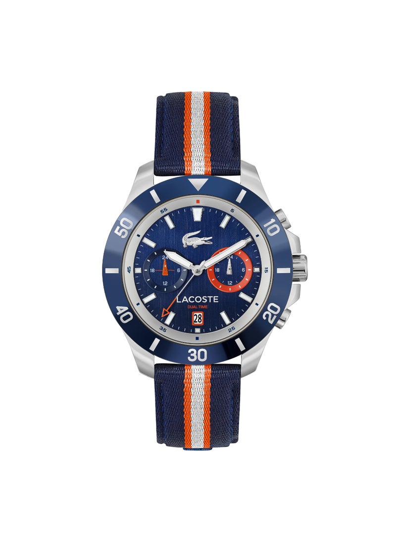 LACOSTE Round Analog Men's Navy Case Watch - 2011339 - Image 1