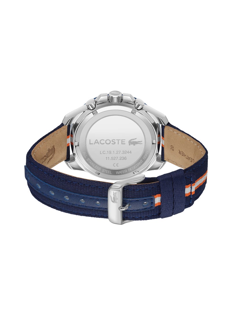 LACOSTE Round Analog Men's Navy Case Watch - 2011339 - Image 3