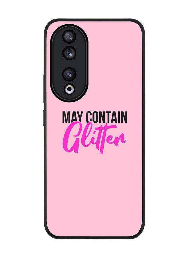 Stylizedd Rugged Black edge case for Honor 90 5G, Slim fit Soft Case Flexible Rubber Edges Anti Drop TPU Gel Thin Cover -  May contain Glitter - Image 1
