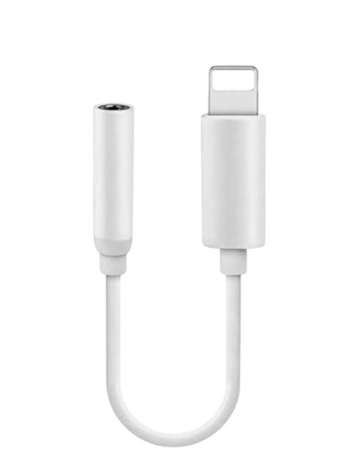 Lightning to 3.5mm Adapter, [MFi Certified] 3.5mm Headphone/Headphone Jack Works Directly Without Bluetooth