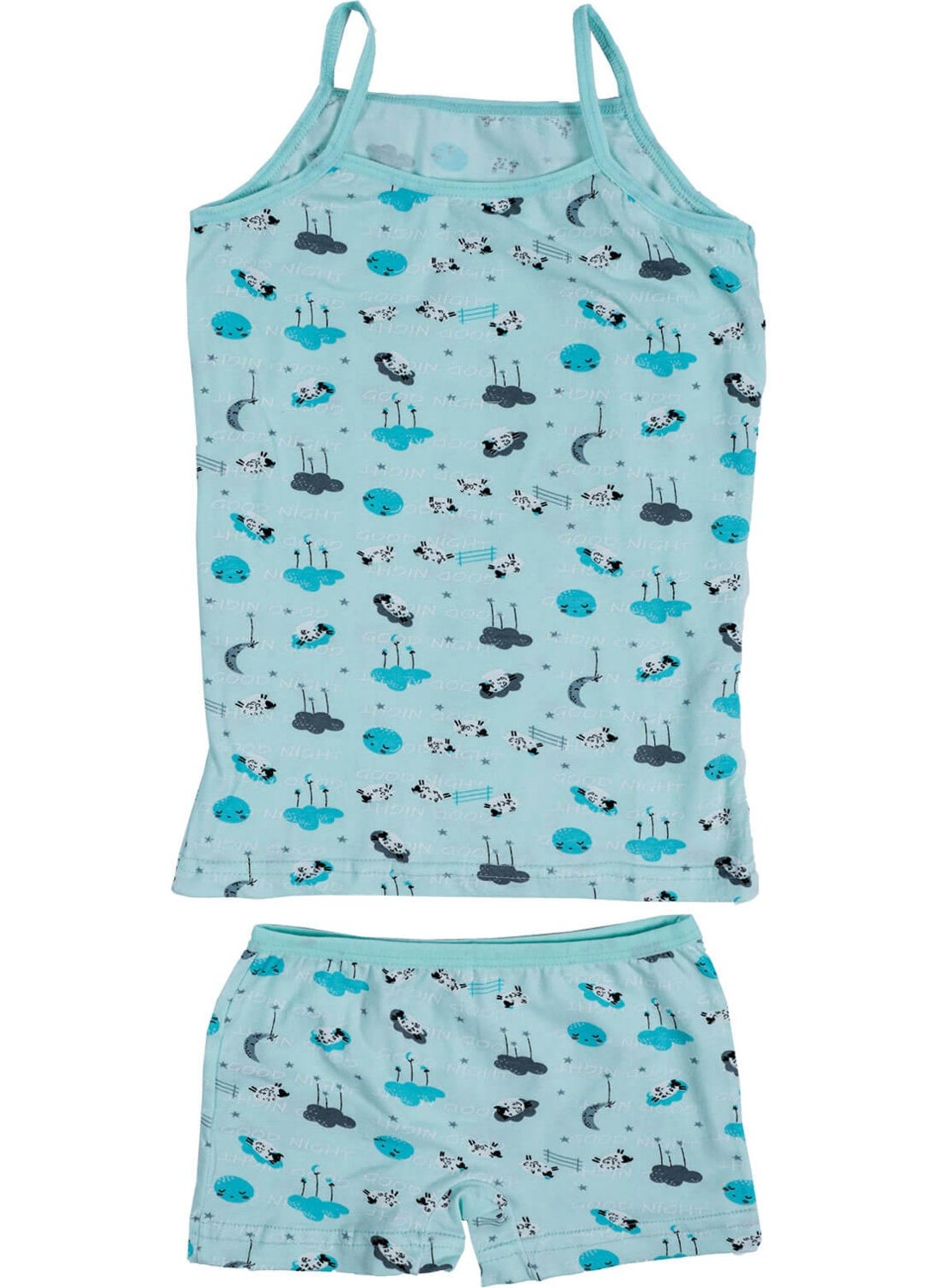 Hepsine Rakip Rival to All Girl's Rope Strap Patterned Undershirt Boxer Suit Cotton Soft  - Image 1