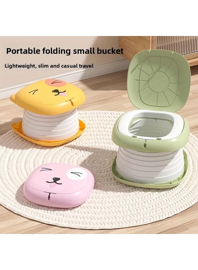 Pink Portable Kids Potty Travel Toilet With Storage Bag Absorbent Sand Bags - Image 2