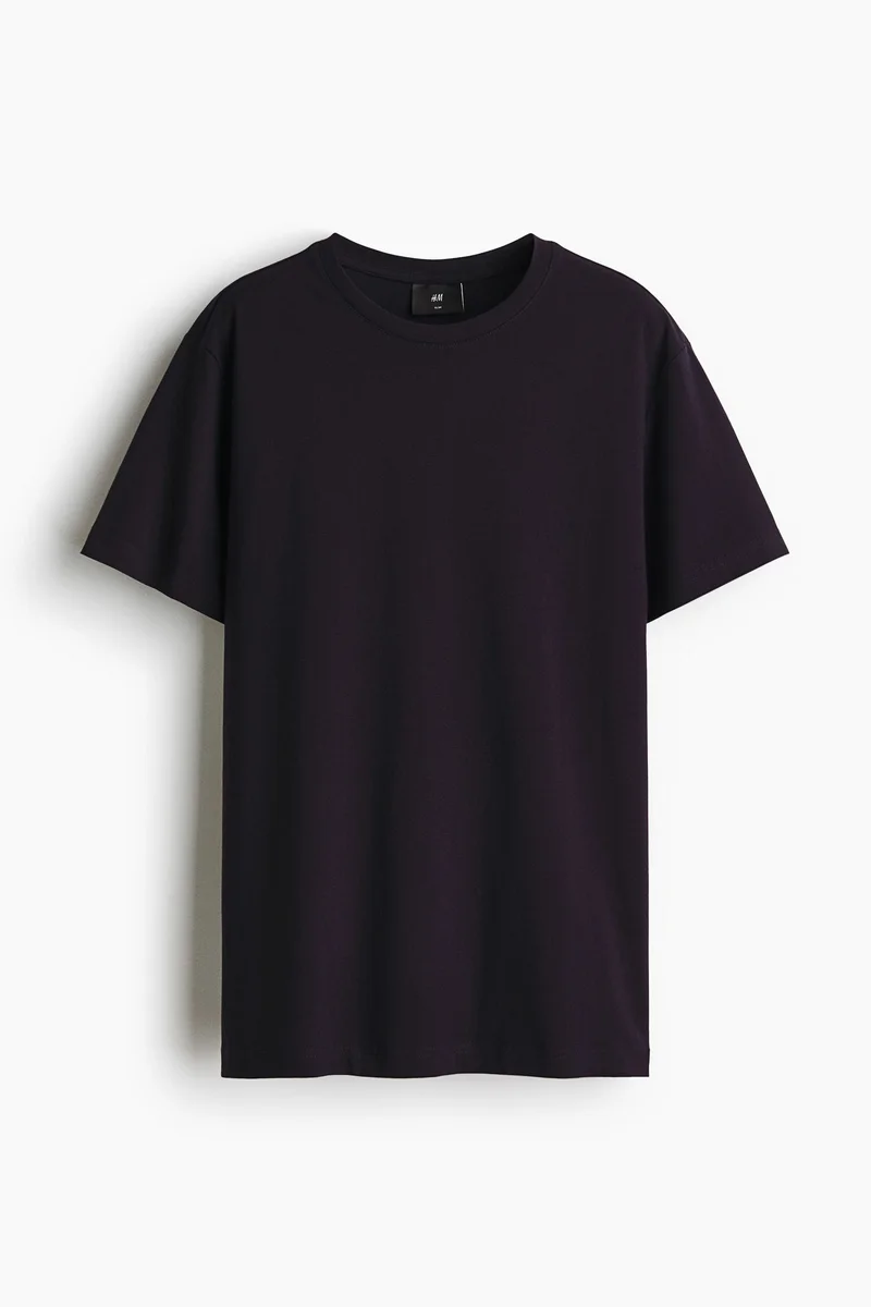 H&M  Round-neck T-shirt Slim fit for Men | Best Price UAE