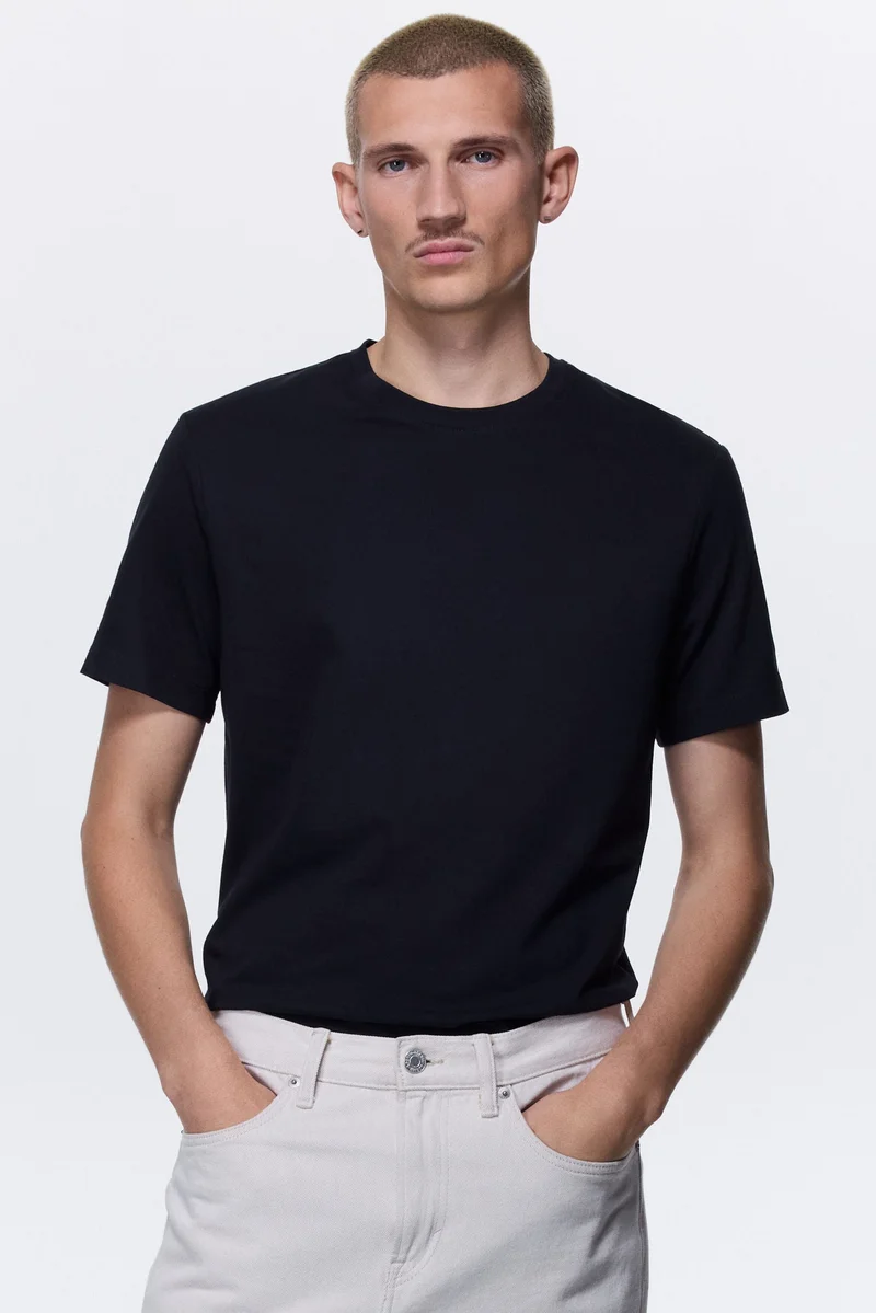 H&M Round-neck T-shirt Slim fit