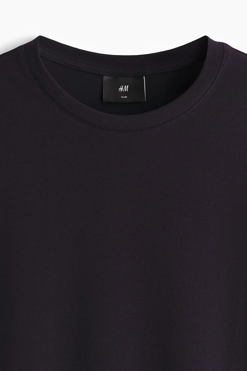 H&M  Round-neck T-shirt Slim fit for Men | Best Price UAE