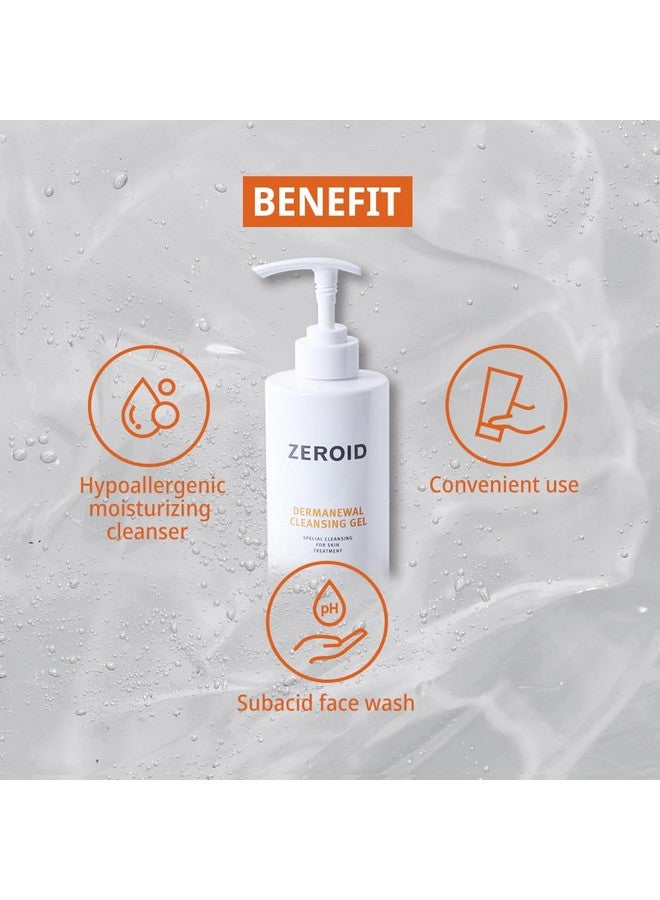 zeroid ZEROID Dermanewal Cleansing Gel 450ml Pump Dispenser, Special Cleansing for Post Skin Treatments - Image 4