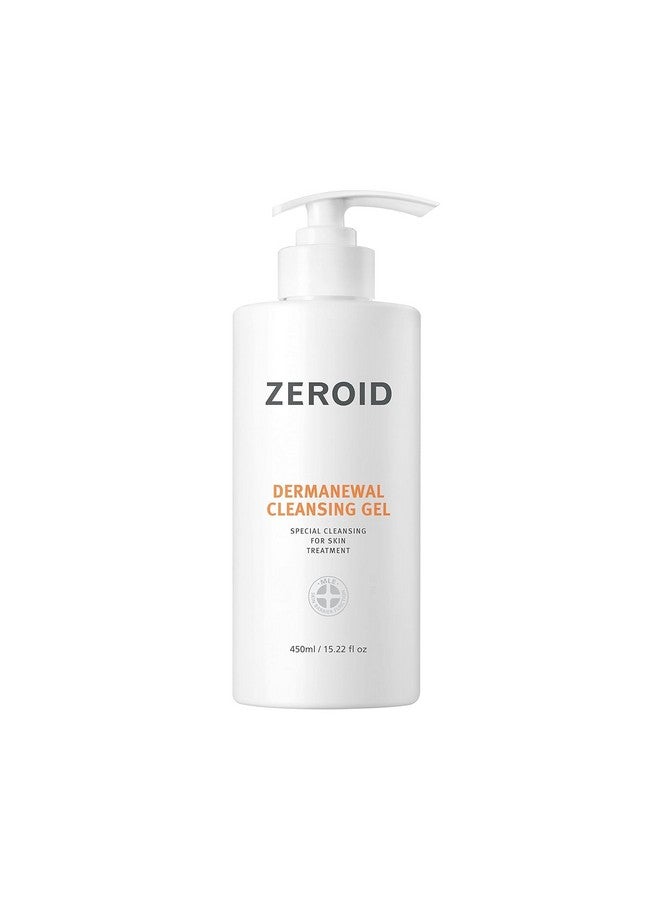 zeroid ZEROID Dermanewal Cleansing Gel 450ml Pump Dispenser, Special Cleansing for Post Skin Treatments - Image 1